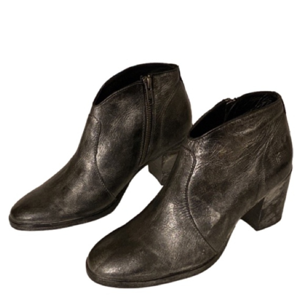 Frye Nora Ankle Boots Black Multi Metallic Silver Size 6.5 NWOB - Picture 3 of 16